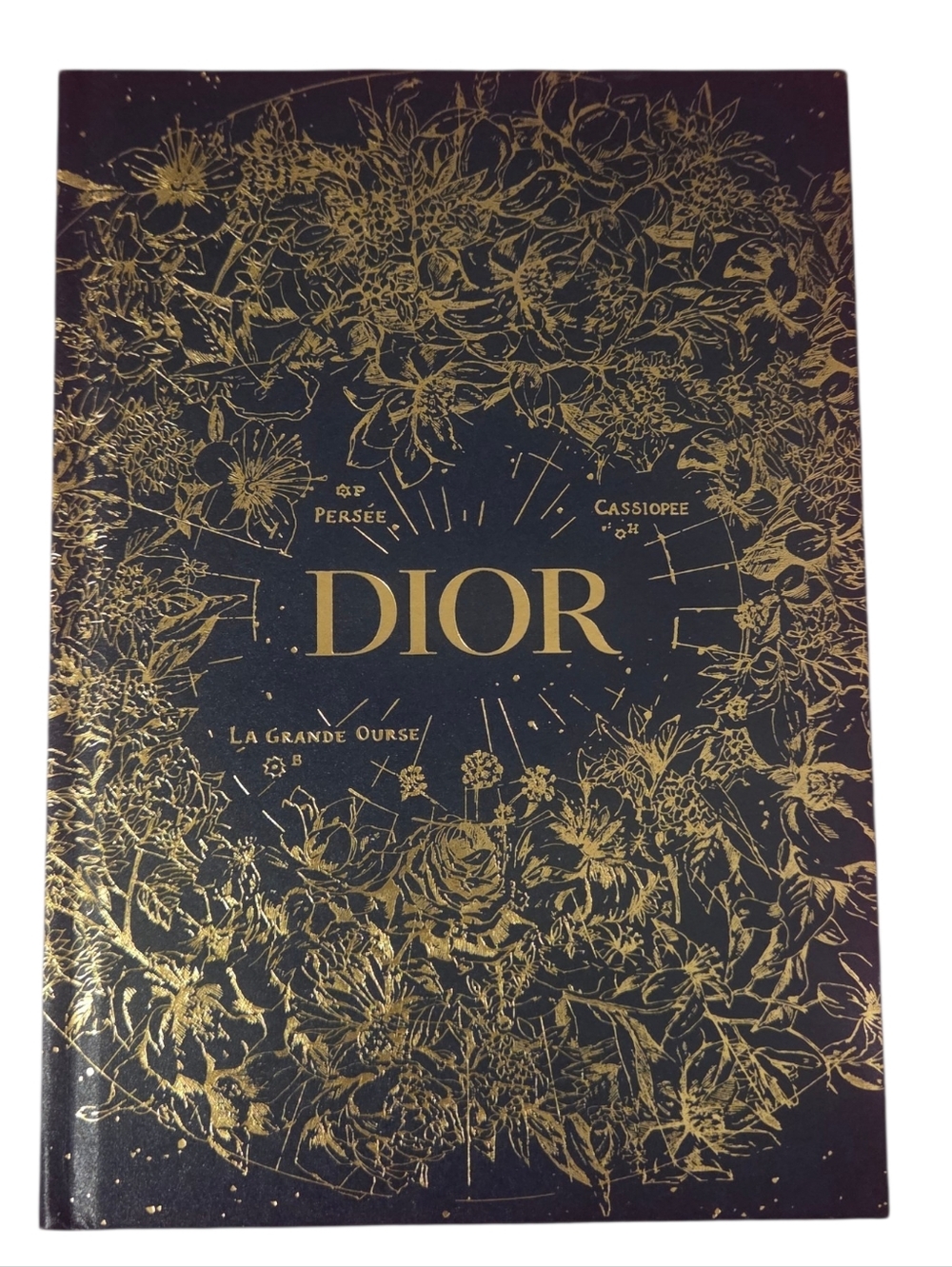 Dior Navy Blue & Gold Hardcover Journal & Outer Case
